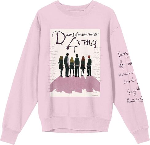 BioWorld Harry Potter Dumbledore's Army's Women's Pink Crew Deck Shirt in Saudi Arabia