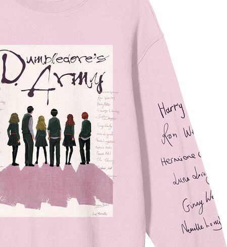 BioWorld Harry Potter Dumbledore's Army's Women's Pink Crew Deck Shirt in Saudi Arabia