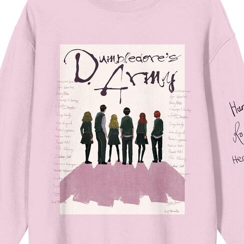 BioWorld Harry Potter Dumbledore's Army's Women's Pink Crew Deck Shirt in Saudi Arabia