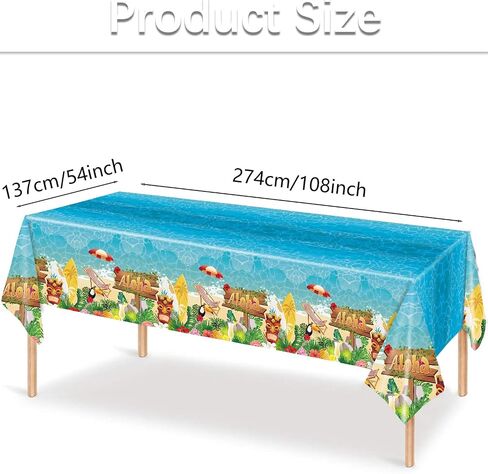 MaitianGuyou 3 Pack Pool Party Tablecloth Beach Theme Supplies Summer Swimming Pool Plastic Waterproof Table Cover for Hawaii,Summer, Beach Party Decor 51x86 Inch in Kuwait