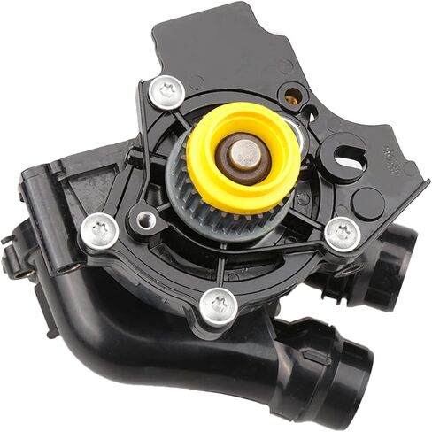 01107 Water Pump w/Back Plate Housing & Thermostat for [2.0 Turbo, 1984cc 121cu], 2009-2018 TT A3 A4 A5 A6 Q3 Q5 (Quattro/Allroad), Jetta Passat CC Eos for Tiguan (Limited) in Saudi Arabia