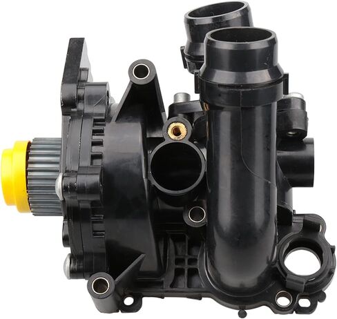 01107 Water Pump w/Back Plate Housing & Thermostat for [2.0 Turbo, 1984cc 121cu], 2009-2018 TT A3 A4 A5 A6 Q3 Q5 (Quattro/Allroad), Jetta Passat CC Eos for Tiguan (Limited) in Saudi Arabia