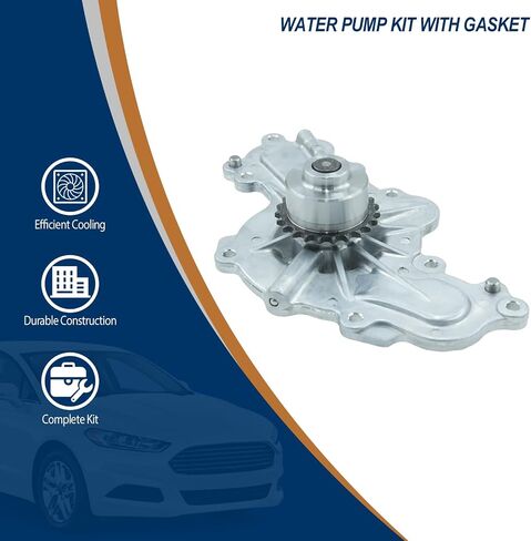 Water Pump Kit with Gasket for Ford Edge 2007 2008 2009 2010 2011 2012 Fusion 2007 2008 2009 2010 2011 2012 Taurus 2007 2008 2009 2010 2011 2012 Flex 2007 2008 2009 2010 2011 2012 in Saudi Arabia