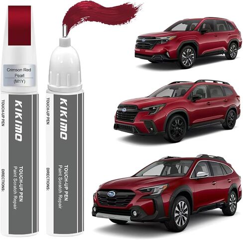 KIKIMO for Subaru Touch Up Paint(Crystal Black Silica(D4S)), Car Paint Repair Kit for Subaru, 2 In 1 Scratches Repair with Pen Tip and Brush, Color-Matched for Quick & Easy Fix in Kuwait