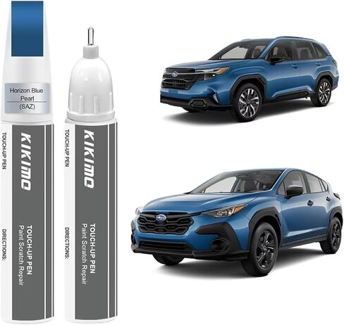 KIKIMO for Subaru Touch Up Paint(Crystal Black Silica(D4S)), Car Paint Repair Kit for Subaru, 2 In 1 Scratches Repair with Pen Tip and Brush, Color-Matched for Quick & Easy Fix in Kuwait