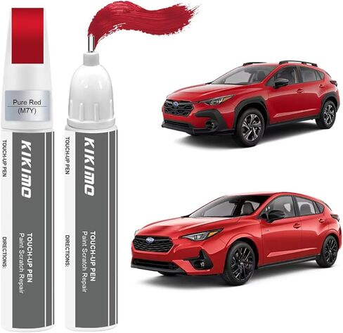 KIKIMO for Subaru Touch Up Paint(Crystal Black Silica(D4S)), Car Paint Repair Kit for Subaru, 2 In 1 Scratches Repair with Pen Tip and Brush, Color-Matched for Quick & Easy Fix in Kuwait