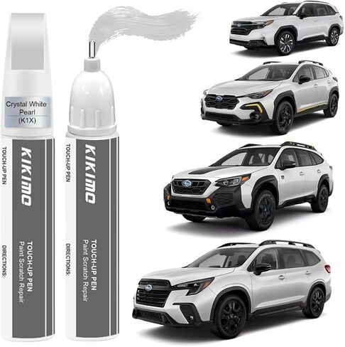 KIKIMO for Subaru Touch Up Paint(Crystal Black Silica(D4S)), Car Paint Repair Kit for Subaru, 2 In 1 Scratches Repair with Pen Tip and Brush, Color-Matched for Quick & Easy Fix in Kuwait