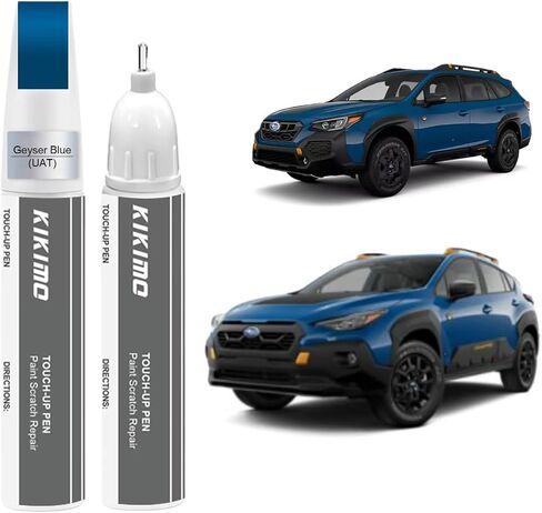 KIKIMO for Subaru Touch Up Paint(Crystal Black Silica(D4S)), Car Paint Repair Kit for Subaru, 2 In 1 Scratches Repair with Pen Tip and Brush, Color-Matched for Quick & Easy Fix in Kuwait