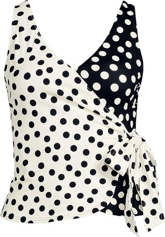 Lands' End Women's D-Cup Side Tie Tankini Top in Saudi Arabia