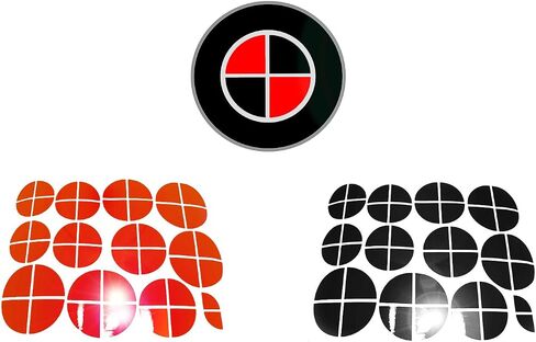 Gloss Black and Gloss Red Stickers - Compatible with BMW - Overlay Vinyl Decal for All Emblems Caps Logos Roundels Badges in Saudi Arabia