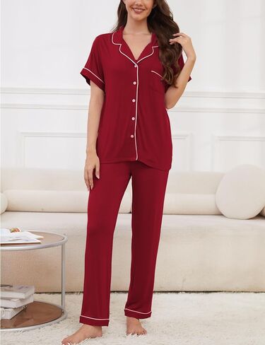 نساء Pajama مجموعة ناعمة PJS Sleeve Sleeve Short in Kuwait