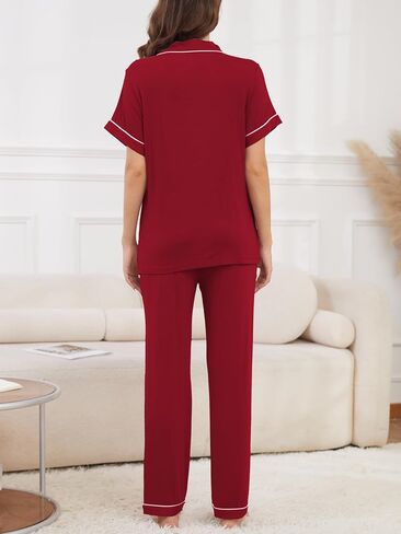نساء Pajama مجموعة ناعمة PJS Sleeve Sleeve Short in Kuwait