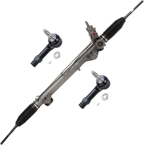 Detroit Axle - Steering Rack & Pinion Kit for 2003-2006 Ford Expedition 2004 2005, Complete Power Steering Rack & Pinion Assembly, 2 Outer Tie Rod Ends Replacement in Saudi Arabia
