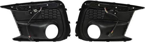 HECASA Fog Light Bezel w/Sequential LED Compatible with 2018-2020 Subaru WRX STI Replacement for 57731VA380 57731VA390 Fog Lamp Trim Cover W/White LED DRL Amber Turn Signal in Saudi Arabia