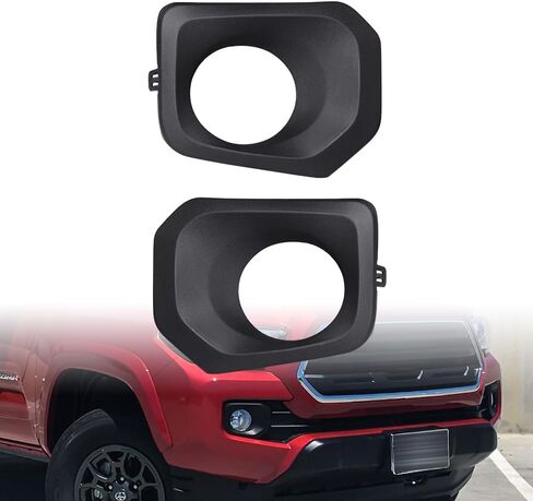Astra Depot Driver Passenger Side Bumper Fog Light Lamp Bezel Matte Black Compatible for 2016-2023 Toyota Tacoma SR SR5 TRD Off-Road Sport Crew Cab Pickup 4-Door in Saudi Arabia
