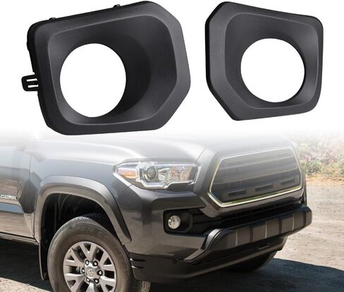 Astra Depot Driver Passenger Side Bumper Fog Light Lamp Bezel Matte Black Compatible for 2016-2023 Toyota Tacoma SR SR5 TRD Off-Road Sport Crew Cab Pickup 4-Door in Saudi Arabia