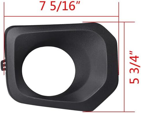 Astra Depot Driver Passenger Side Bumper Fog Light Lamp Bezel Matte Black Compatible for 2016-2023 Toyota Tacoma SR SR5 TRD Off-Road Sport Crew Cab Pickup 4-Door in Saudi Arabia