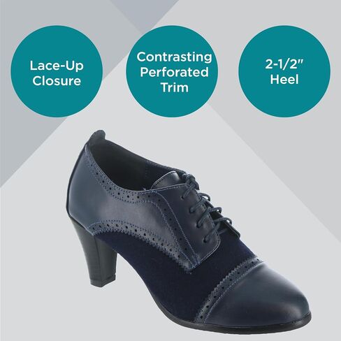 Masseys Women's Olive Lace-Up Tailored Dress Pump in Saudi Arabia