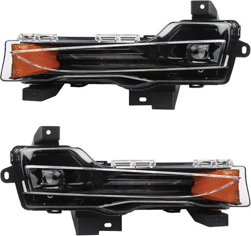 أضواء الضباب LED Dasbecan مع DRL متوافقة مع Tesla Model 3 2017-2023 Tesla Model Y 2019-2024 Pront Fog Lamplies Enluped#107739100d 107739100e in Kuwait