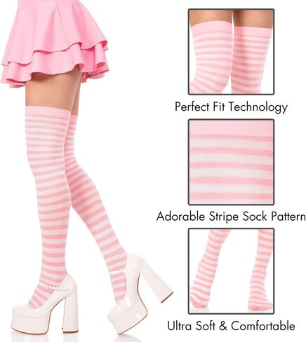 Leg Avenue Womens Nylon Stocking W/Stripe in Saudi Arabia