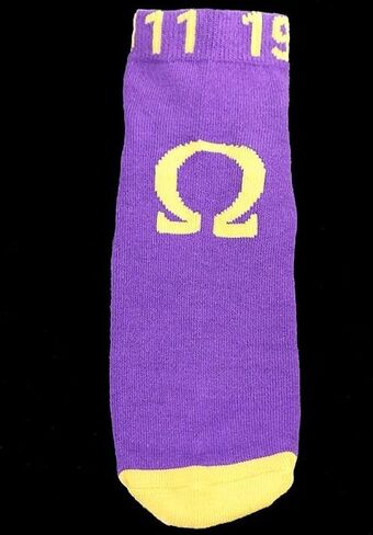 Omega Psi/Ψ Phi Mens Dry Fit Athletic Ankle Socks [Purple - 6-13] - ID#13495 in Saudi Arabia
