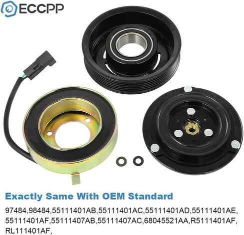 ECCPP A/C Compressor Clutch 2007-2011 Fit for Jeep Wrangler 3.8L AC Clutch in Saudi Arabia