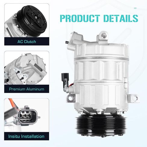 مكيف الهواء A/C ضاغط مع القابض يناسب Nissan Sentra 2.0L 2007 2008 2008 2010 2011 2012 ، استبدال CO 10871C in Kuwait