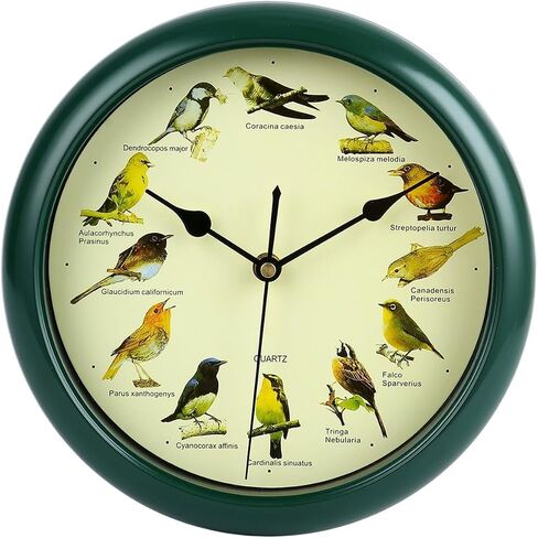 Bird Wall Clock Wall Hanging Clock Decor Decorative Clock Bird Clock with Sound for Kitchen in Saudi Arabia