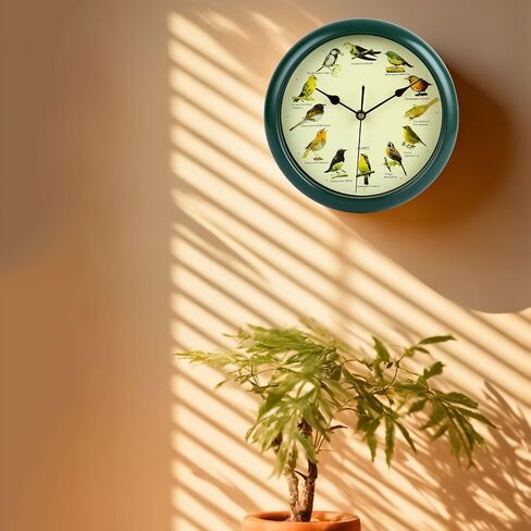 Bird Wall Clock Wall Hanging Clock Decor Decorative Clock Bird Clock with Sound for Kitchen in Saudi Arabia