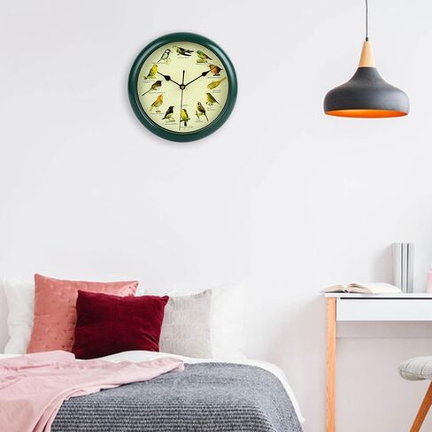 Bird Wall Clock Wall Hanging Clock Decor Decorative Clock Bird Clock with Sound for Kitchen in Saudi Arabia