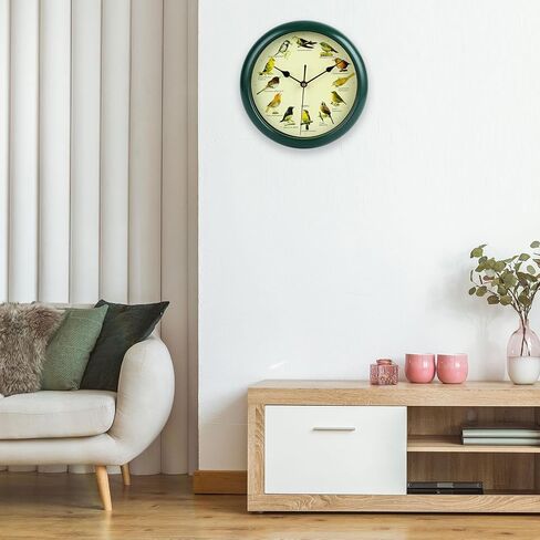 Bird Wall Clock Wall Hanging Clock Decor Decorative Clock Bird Clock with Sound for Kitchen in Saudi Arabia