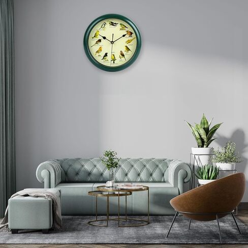 Bird Wall Clock Wall Hanging Clock Decor Decorative Clock Bird Clock with Sound for Kitchen in Saudi Arabia