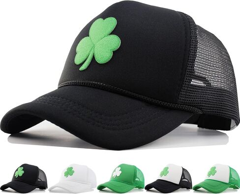 St Patricks Day Shamrock Hat for Men Women Green Clover Hats Baseball Caps Decor Accessories in Saudi Arabia