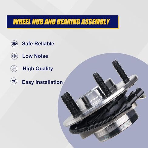 KUSATEC 515029 Front Wheel Bearing Hub Assembly 2-Pack for Ford F-150 2000 2001 2002 2003 2004/ Heritage 2004, 5 Lug Bolts w/ABS in Saudi Arabia