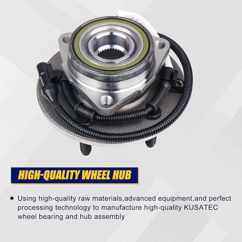 KUSATEC 515029 Front Wheel Bearing Hub Assembly 2-Pack for Ford F-150 2000 2001 2002 2003 2004/ Heritage 2004, 5 Lug Bolts w/ABS in Saudi Arabia