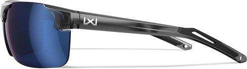 Wiley X WX Prime Sunglasses Safety Glasses for Men Shatterproof UV Eye Protection for Combat and Shooting Captivate Polarized Blue Mirror Lenses Gloss Crystal Grey Frames in Saudi Arabia