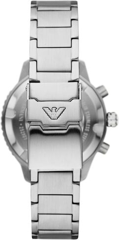 Emporio Armani Men's Chronograph Silver and Gold Two-Tone Stainless Steel Bracelet Watch (Model: AR11606) in Kuwait