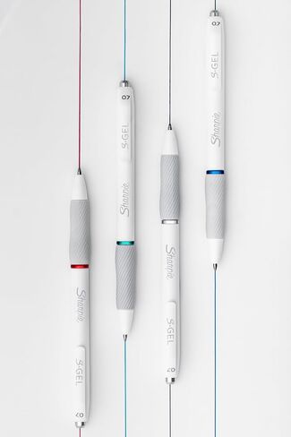 أقلام Sharpie S-Gel ، أقلام هلام برميل ، جسم بيرل أبيض ، نقطة متوسطة (0.7 مم) ، ألوان حبر جريئة ، 12 عددًا in Kuwait
