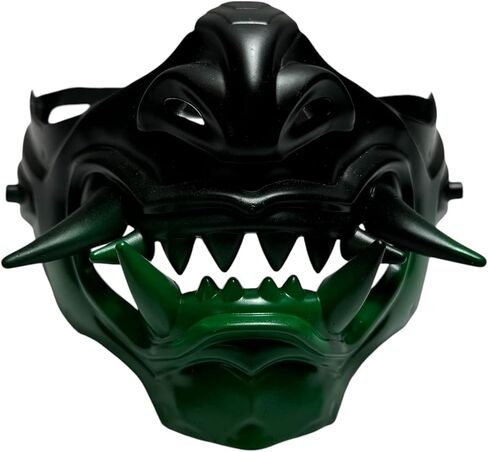 Monster Monster Hannya Mask Mask Demon Oni Samurai Half Face Shield (Black) ، حجم واحد يناسب أكثر ... in Kuwait