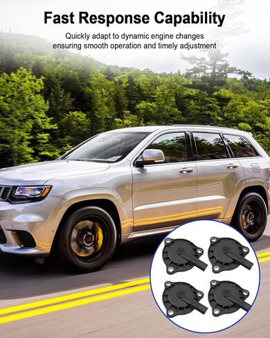 محرك عمود الحدبات الكامش Cam Phaser Actuator Sensor ملاءمة لـ Chrysler 200 300 Dodge Jeep Ram 2011-2021 استبدال 5184101AG 05184101AH 05184101AG 05184101AF 918-803 VVT319 5184101AF ، 4 PACK in Kuwait