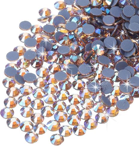 Meccanixity 2880 PCS Hotfix Rhinestones Flatback Crystal Glass Gems Rhinestones for Crafts Comply Diy Decoration (SS10 2.9mm ، اللون الأزرق البحري) in Kuwait