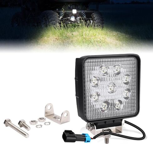 مصباح احتياطي KEMIMOTO متوافق مع Ranger XP 1000، مجموعة إضاءة LED خلفية عكسية 27 وات سهلة التركيب متوافقة مع 2018-2024 Polaris Ranger 1000 XP/Ranger 1000 XP Crew، 4.2 × 4.2 بوصة in Saudi Arabia