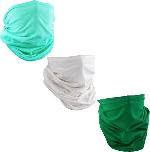 USA Made Cotton Neck Gaiter Face Mask Bandana Tube Scarf - Set of 3 in Kuwait