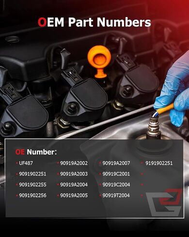 حزم ملفات الاشتعال ومقاطع الإشعال Iridium Fit 2007-2018 لـ Lexus ES350 2006 لـ Lexus GS300 2010-2019 لـ Lexus GX460 2013-2018 لـ Lexus ES300H ، مجموعة من 6 ، 9091902251 UF487 in Saudi Arabia