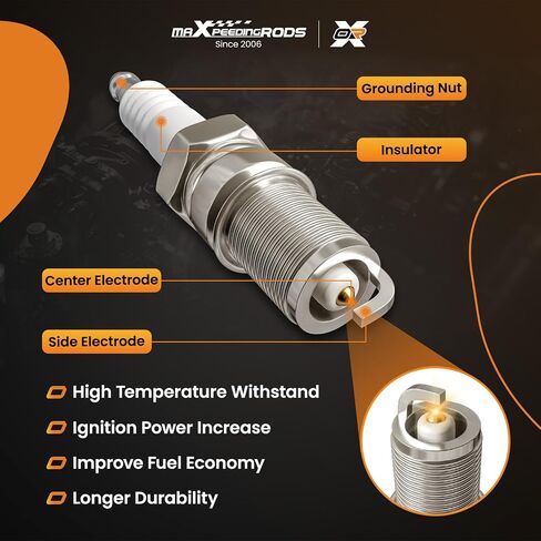 MaxPeedingRods UF712 مجموعة من 4 حزمة ملفات الإشعال ومسندات شرارة Iridium ملائمة لـ Acura ILX TLX 2015-2020 L4 2.4L ، لـ Honda Accord CR-V L4 2.4L 2013-2019 ، Coil Kit استبدال UF-712 3052A2A01 in Kuwait