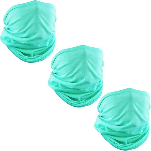 USA Made Cotton Neck Gaiter Face Mask Bandana Tube Scarf - Set of 3 in Kuwait