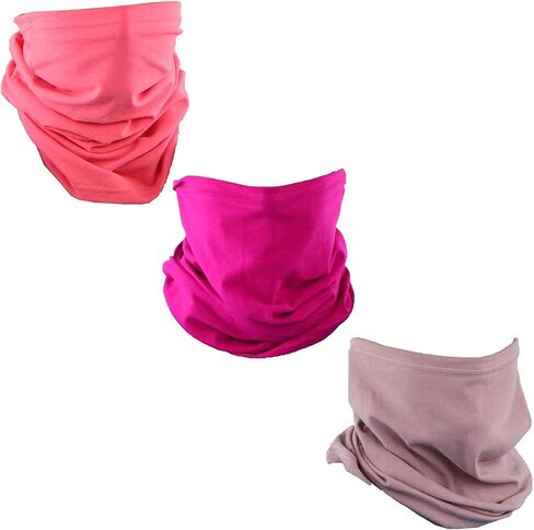 USA Made Cotton Neck Gaiter Face Mask Bandana Tube Scarf - Set of 3 in Kuwait