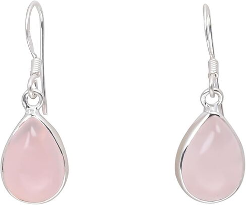 مصنوعة يدويًا 925 من الفضة الإسترليني أقراط متدلية للنساء - Gemstone Gemstone Boho Coachella ، عيد الهالوين ، فكرة هدية مجوهرات عيد الميلاد ورأس السنة الجديدة in Saudi Arabia
