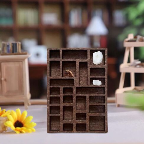 Miniature Trinket Shelf Wooden Jewelry Display Tray,Rings Earring Storage,Smooth,Wood Rock Collection Tray Home Decoration（1.97inchx2.76inch） in Saudi Arabia