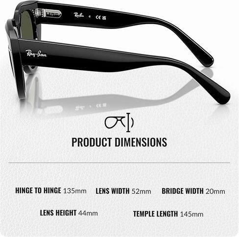 Ray-Ban RB2286 Doreen Square Square Sephses مع حزمة مجموعة النظارات الرسمية in Saudi Arabia
